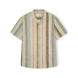 Revolution  Cuban Shirt S/S 3918 - Dustgreen  Hosszú ujjú ingek Sokszínű