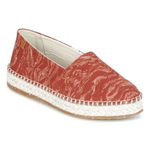 El Naturalista  SEAWEED CANVAS  Gyékény talpú cipők Piros