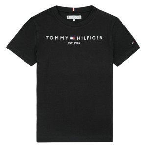 Tommy Hilfiger  ESSENTIAL TEE S/S  Rövid ujjú pólók Fekete