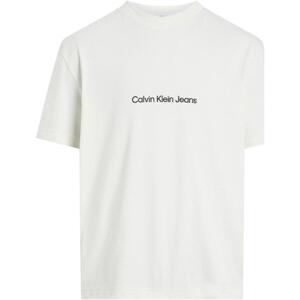 Calvin Klein Jeans  SQUARE FREQUENCY J30J325492  Hosszú ujjú galléros pólók Fehér